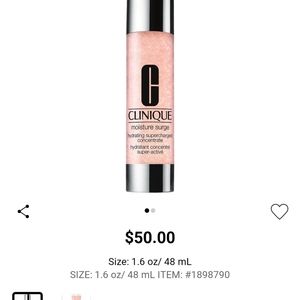 New in box Clinique Moisture Surge Hydrating Supercharged Concentrate
